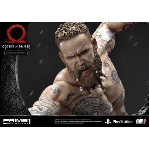 God of War (2018) Statue Baldur & Broods 62 cm